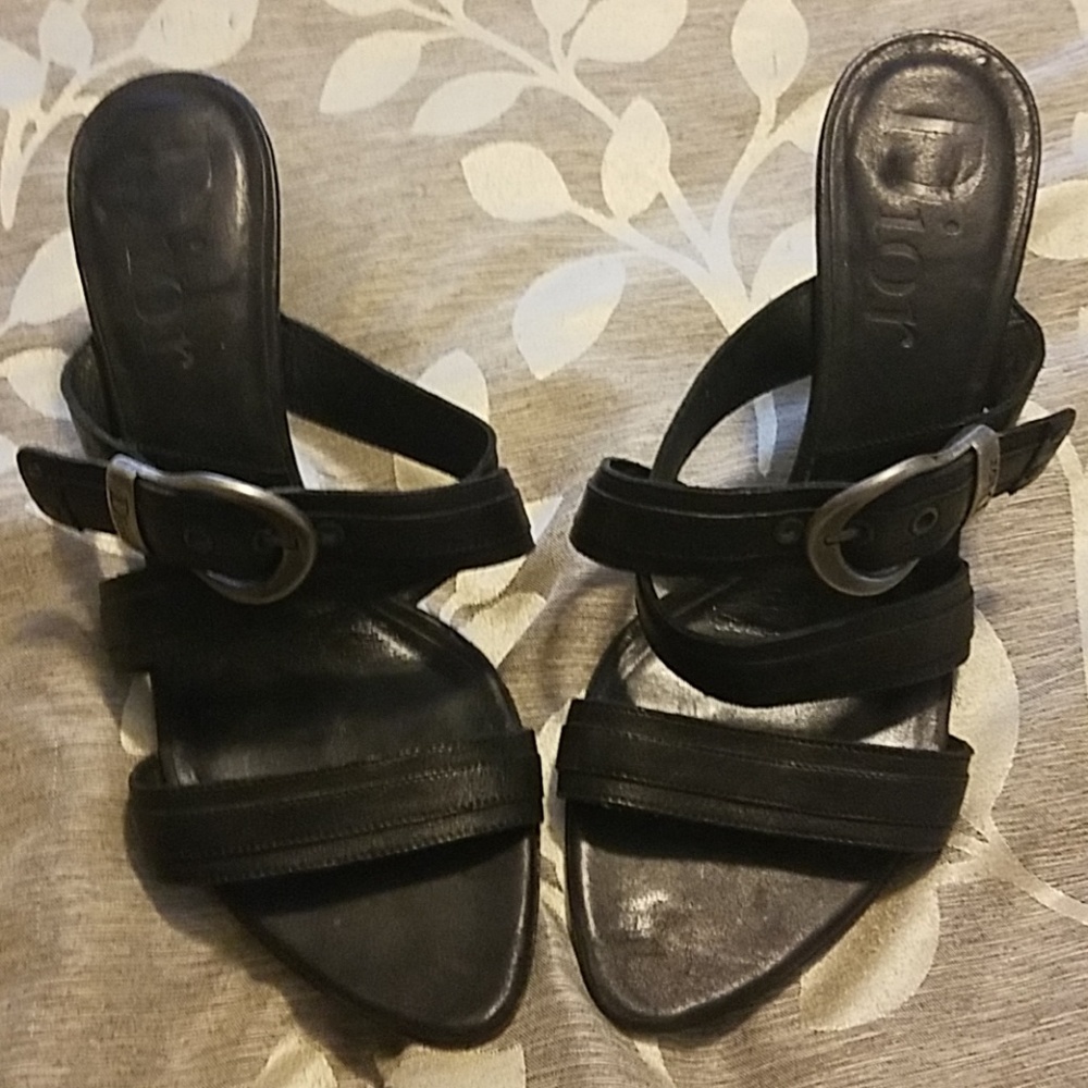 Dior black heals